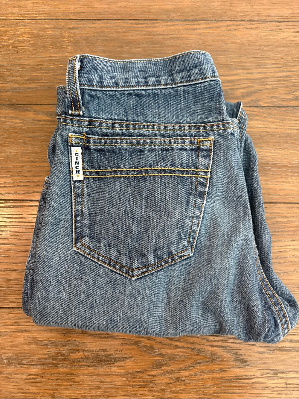 Cinch Men's Medium Blue Straight Leg Jeans Size 30x34